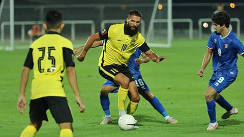 Cầu thủ nhập tịch ghi bàn, Malaysia vẫn đại bại trước Kuwait